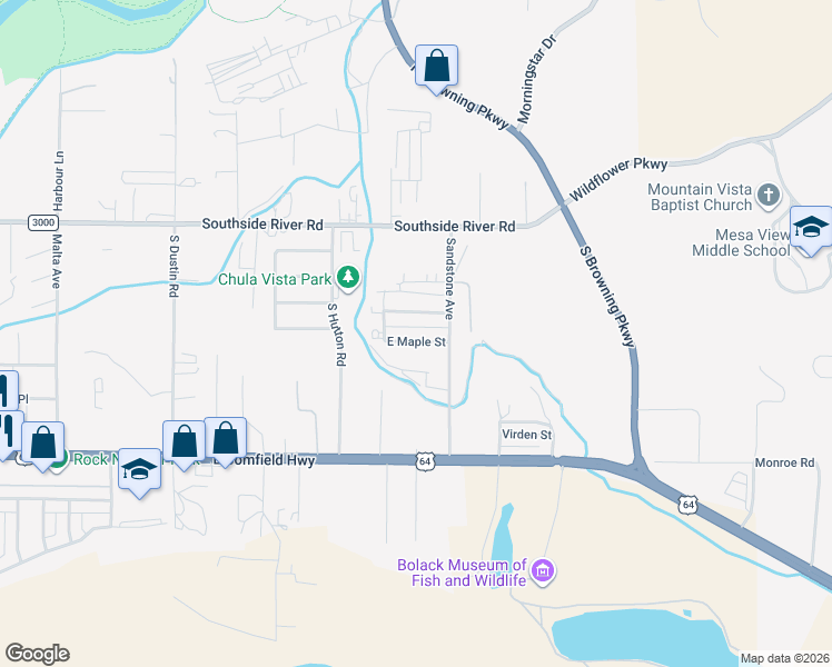 map of restaurants, bars, coffee shops, grocery stores, and more near 3112 Maple Drive in Farmington