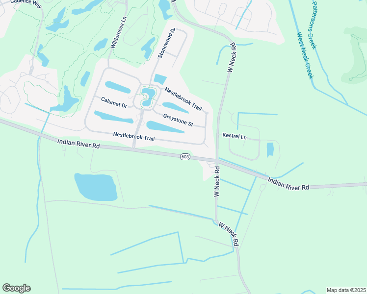map of restaurants, bars, coffee shops, grocery stores, and more near 2604 Nestlebrook Trail in Virginia Beach