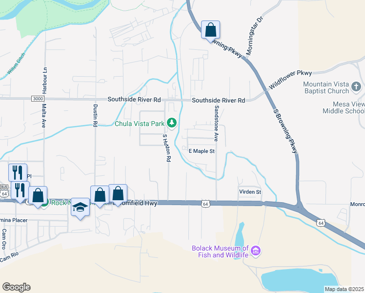map of restaurants, bars, coffee shops, grocery stores, and more near 3198 Spencer Drive in Farmington