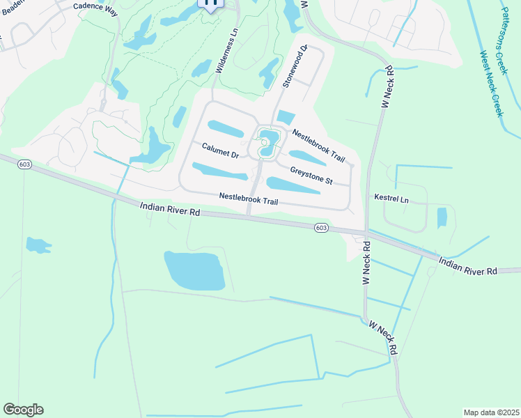 map of restaurants, bars, coffee shops, grocery stores, and more near 2644 Nestlebrook Trail in Virginia Beach
