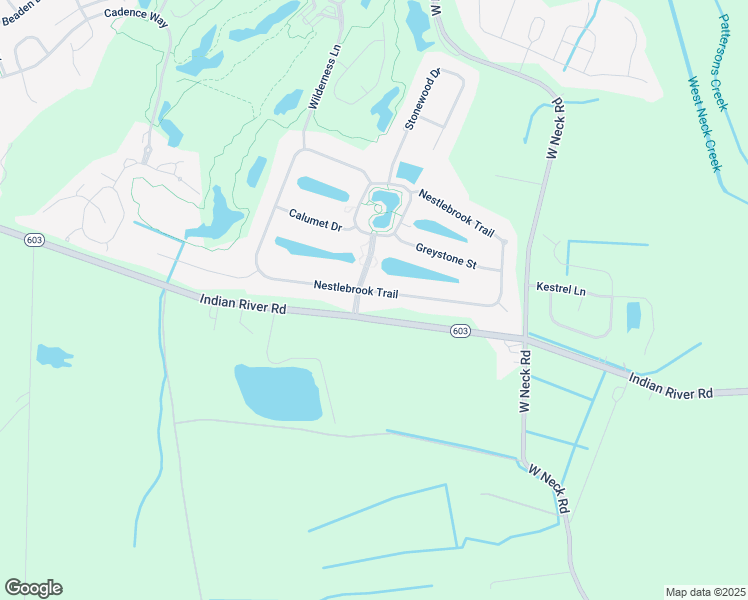 map of restaurants, bars, coffee shops, grocery stores, and more near 2644 Nestlebrook Trail in Virginia Beach