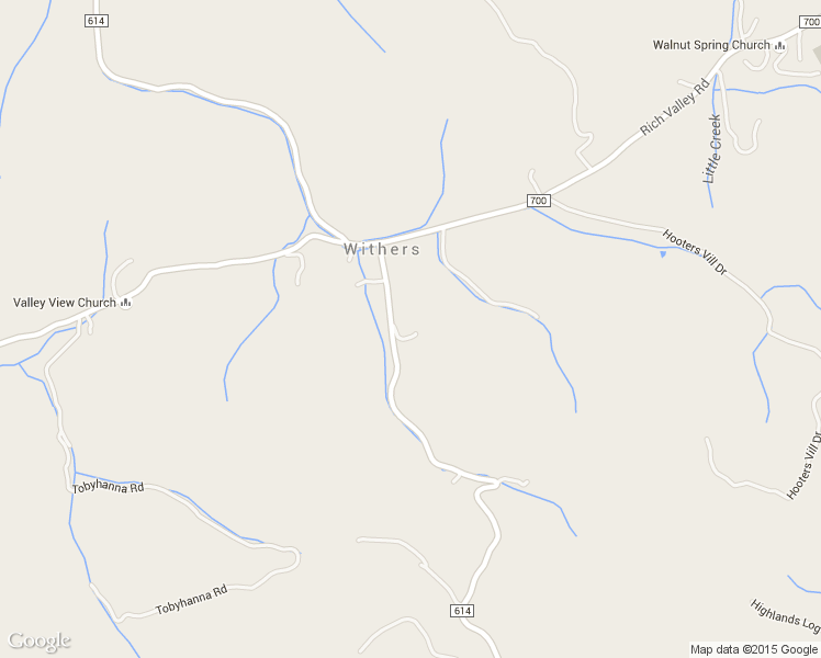 map of restaurants, bars, coffee shops, grocery stores, and more near 15393 Mountain Spring Road in Abingdon