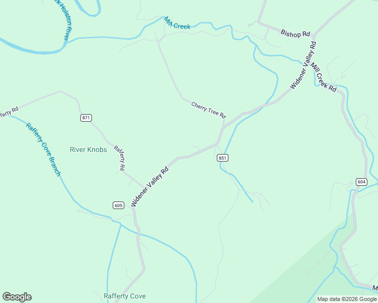 map of restaurants, bars, coffee shops, grocery stores, and more near 38882 County Road 605 in Chilhowie