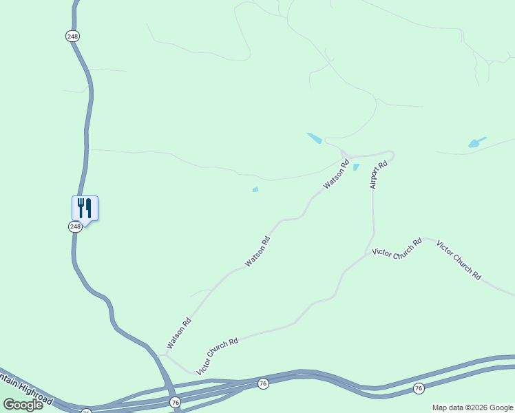 map of restaurants, bars, coffee shops, grocery stores, and more near 705 Watson Road in Branson