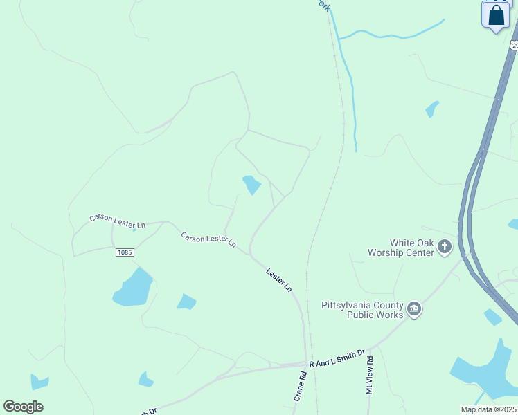 map of restaurants, bars, coffee shops, grocery stores, and more near 789 Lester Lane in Danville