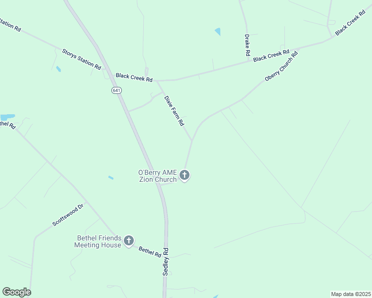 map of restaurants, bars, coffee shops, grocery stores, and more near 32029 Oberry Church Road in Franklin