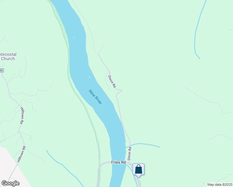 map of restaurants, bars, coffee shops, grocery stores, and more near 1038 Dixon Road in Galax