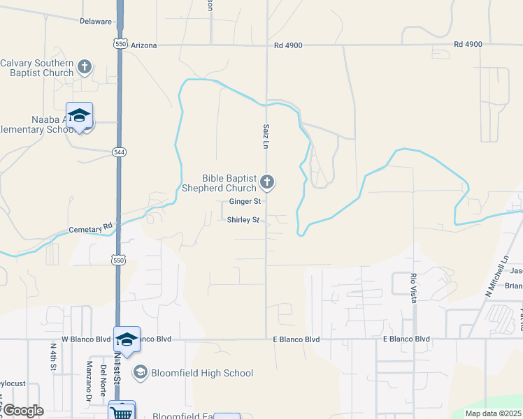 map of restaurants, bars, coffee shops, grocery stores, and more near 524 Shirley Street in Bloomfield