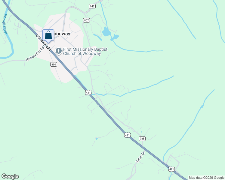 map of restaurants, bars, coffee shops, grocery stores, and more near Essie Young Road in Lee County