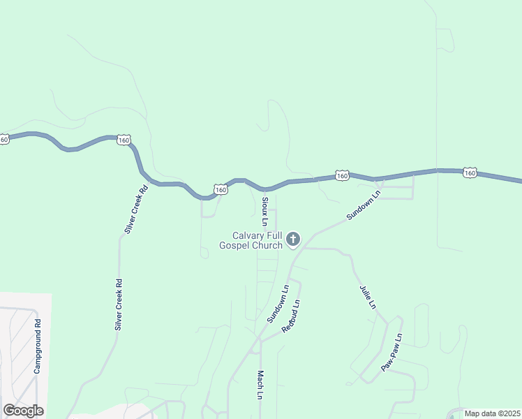 map of restaurants, bars, coffee shops, grocery stores, and more near U.S. 160 in Forsyth