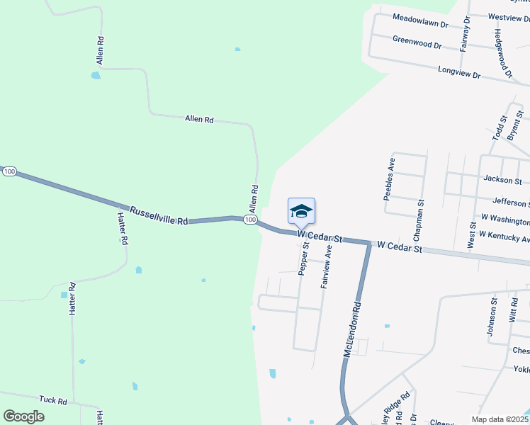 map of restaurants, bars, coffee shops, grocery stores, and more near 100 Allen Road in Franklin