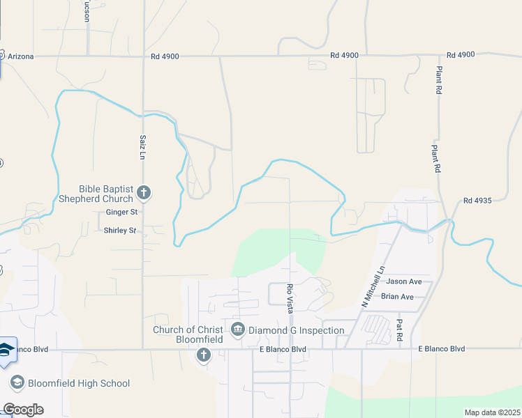 map of restaurants, bars, coffee shops, grocery stores, and more near 1999 North Kirby Street in Bloomfield