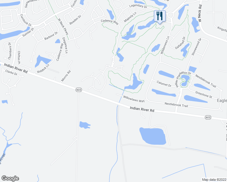 map of restaurants, bars, coffee shops, grocery stores, and more near 2652 Willowlawn Way in Virginia Beach