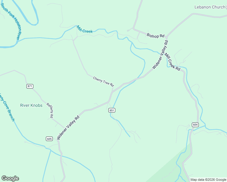 map of restaurants, bars, coffee shops, grocery stores, and more near 39070 Widener Valley Road in Chilhowie