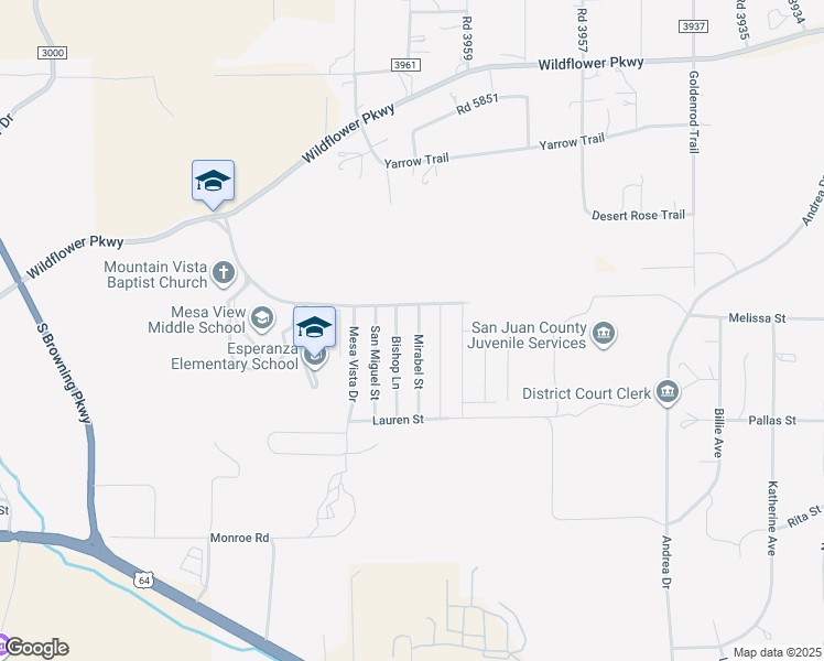 map of restaurants, bars, coffee shops, grocery stores, and more near 615 Mirabel Street in Farmington