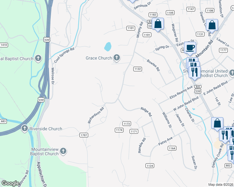 map of restaurants, bars, coffee shops, grocery stores, and more near 222-298 Murphy Rd in Collinsville