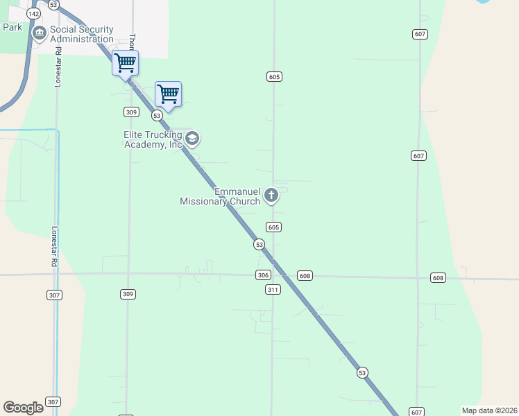 map of restaurants, bars, coffee shops, grocery stores, and more near 43 Prenzel Road in Poplar Bluff