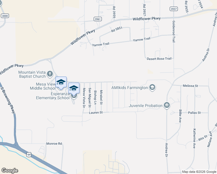 map of restaurants, bars, coffee shops, grocery stores, and more near 717 Monarch Street in Farmington