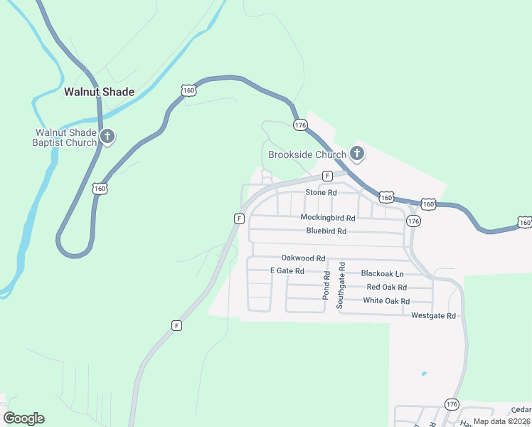map of restaurants, bars, coffee shops, grocery stores, and more near 3017 Bluebird Road in Merriam Woods