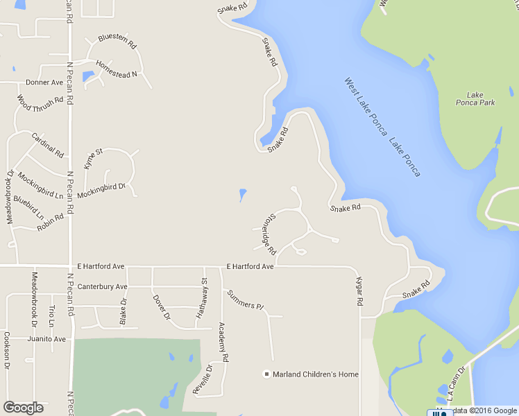 map of restaurants, bars, coffee shops, grocery stores, and more near 75 Stoneridge Road in Ponca City