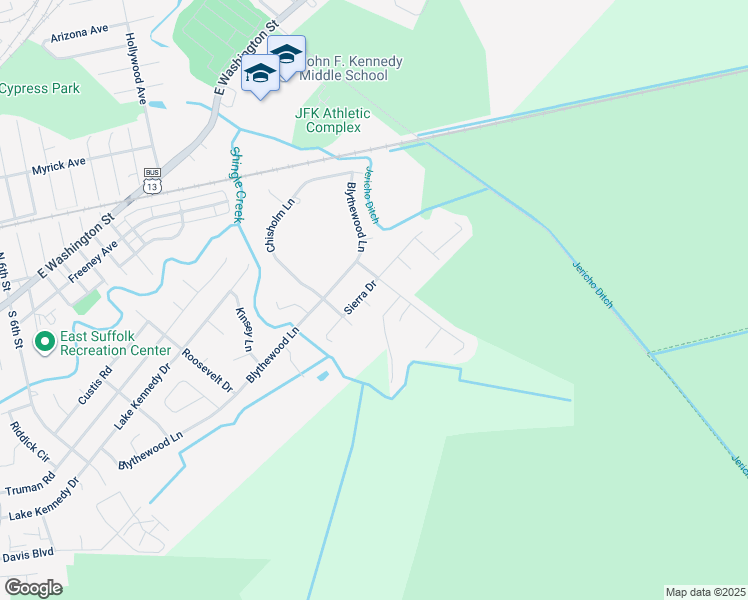map of restaurants, bars, coffee shops, grocery stores, and more near 708 Remus Lane in Suffolk