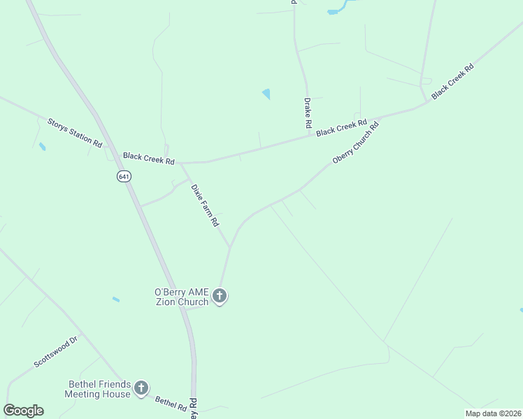 map of restaurants, bars, coffee shops, grocery stores, and more near 32045-32159 Oberry Church Road in Franklin