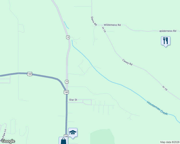 map of restaurants, bars, coffee shops, grocery stores, and more near 242 Columbus Road in Forsyth