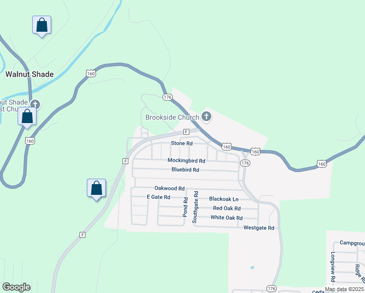 map of restaurants, bars, coffee shops, grocery stores, and more near 3012 Quail Road in Merriam Woods