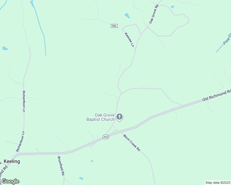 map of restaurants, bars, coffee shops, grocery stores, and more near 2136 Oak Grove Road in Keeling