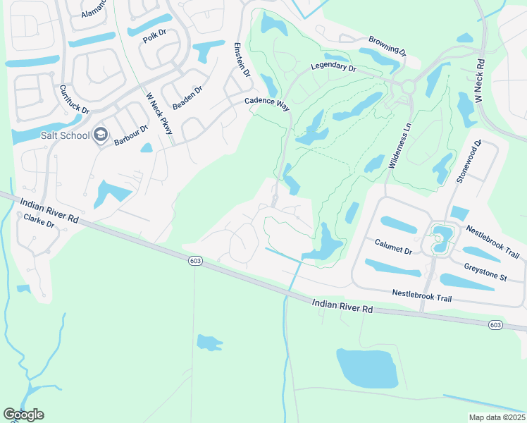 map of restaurants, bars, coffee shops, grocery stores, and more near 2881 Rose Garden Way in Virginia Beach