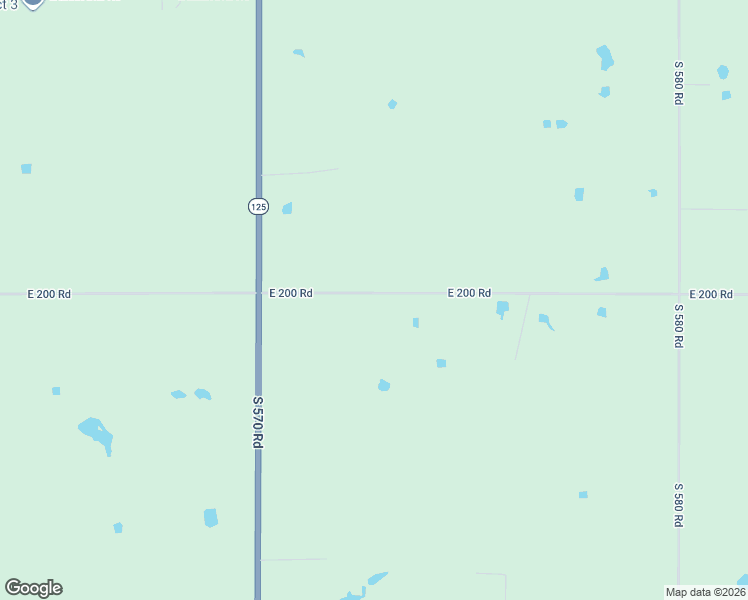 map of restaurants, bars, coffee shops, grocery stores, and more near 57301 East 200 Road in Fairland