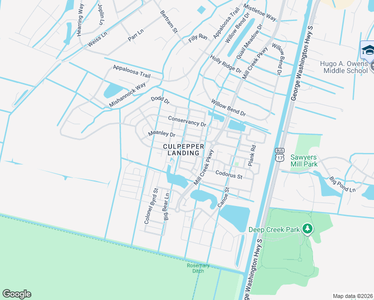 map of restaurants, bars, coffee shops, grocery stores, and more near in Chesapeake