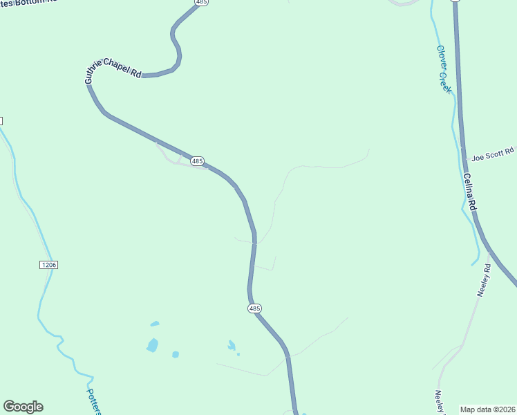 map of restaurants, bars, coffee shops, grocery stores, and more near 2356-2380 Guthrie Chapel Road in Burkesville
