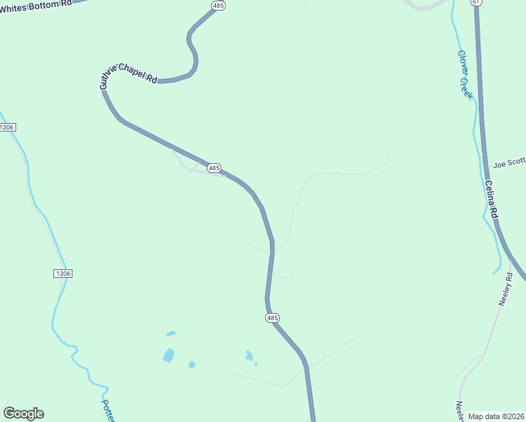 map of restaurants, bars, coffee shops, grocery stores, and more near 2356 Guthrie Chapel Road in Burkesville