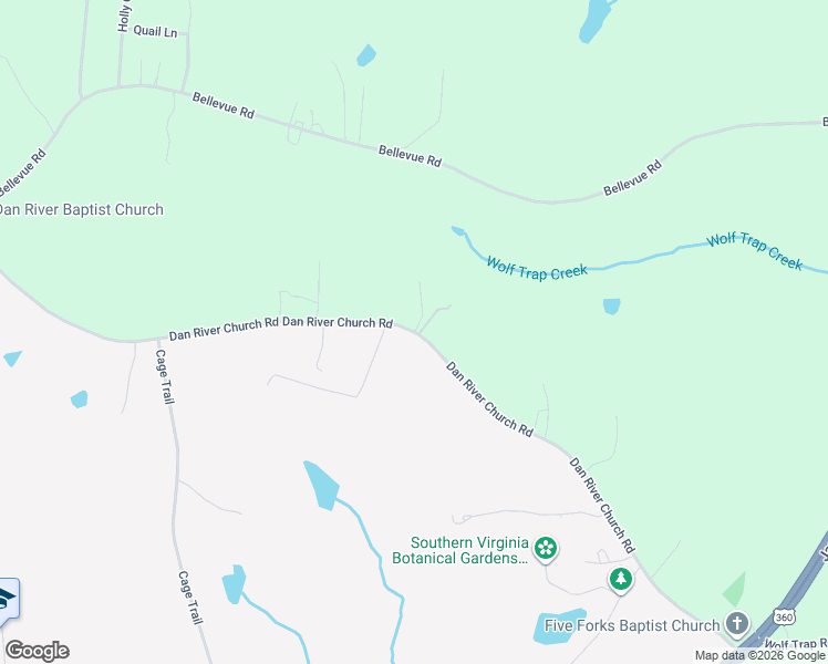 map of restaurants, bars, coffee shops, grocery stores, and more near 3000 Dan River Church Road in South Boston