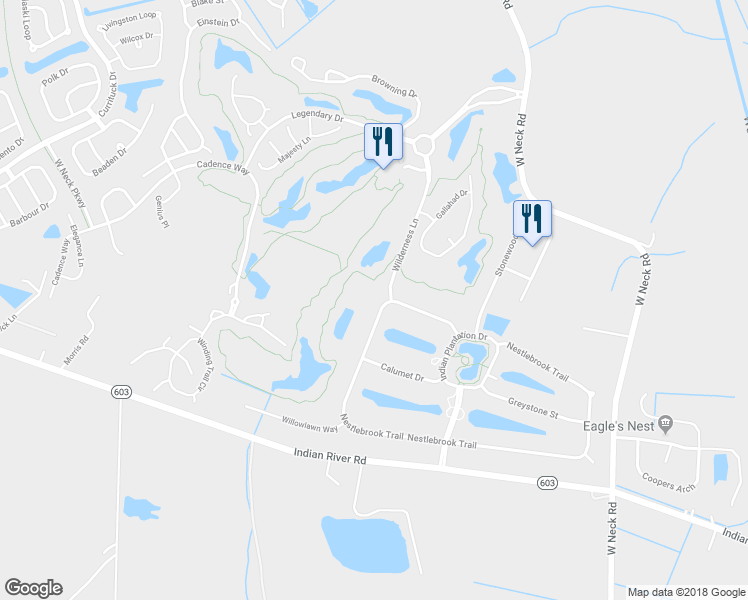 map of restaurants, bars, coffee shops, grocery stores, and more near 2756 Nestlebrook Trail in Virginia Beach