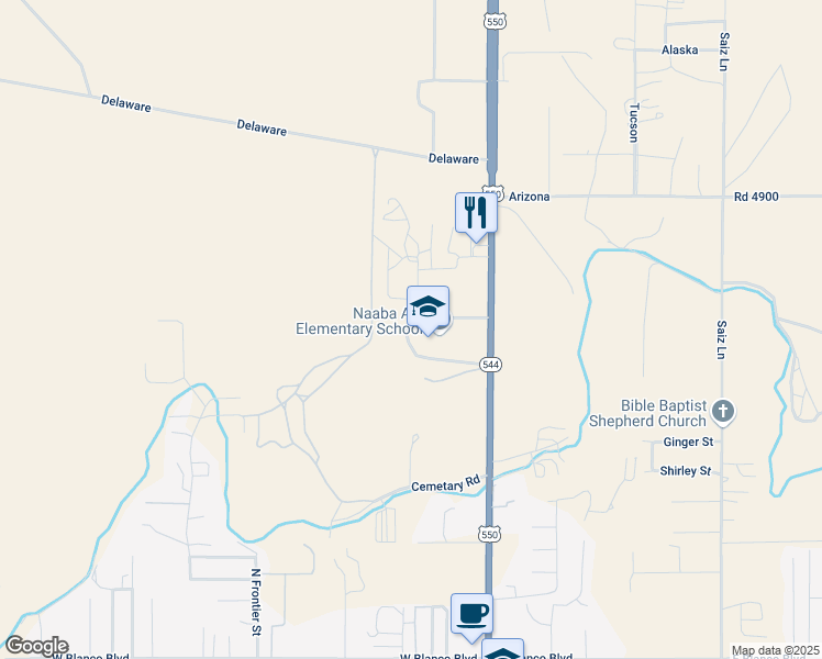 map of restaurants, bars, coffee shops, grocery stores, and more near 1201 North 1st Street in Bloomfield