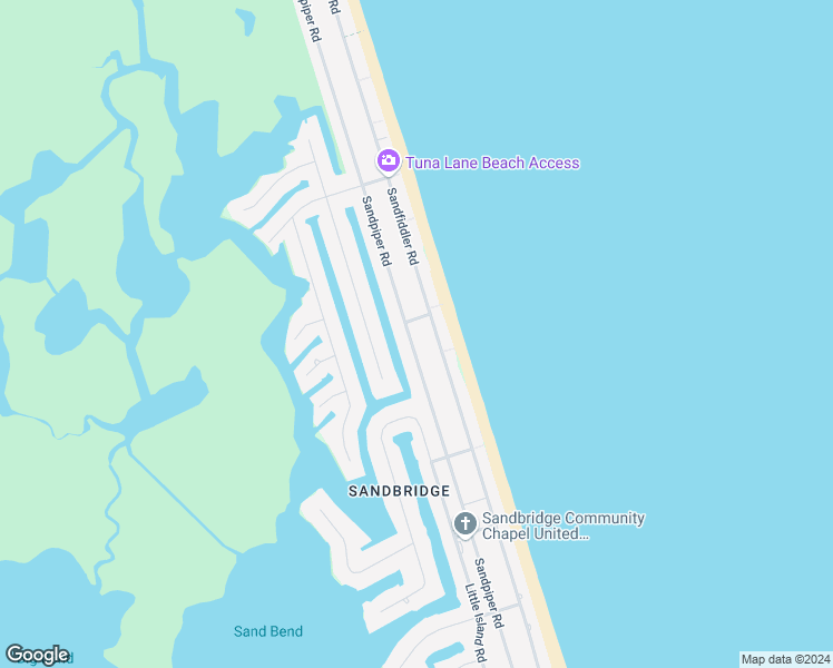 map of restaurants, bars, coffee shops, grocery stores, and more near 2904 Sandpiper Road in Virginia Beach
