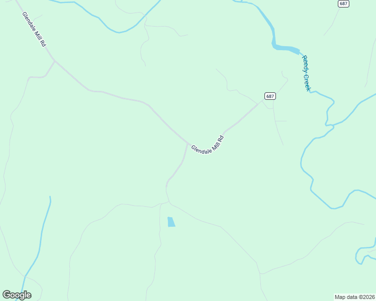 map of restaurants, bars, coffee shops, grocery stores, and more near 2336 Glendale Mill Road in Freeman