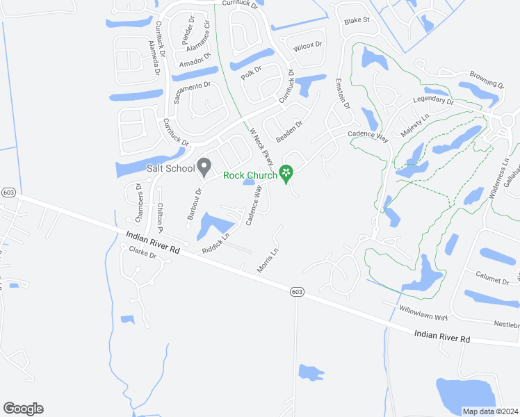 map of restaurants, bars, coffee shops, grocery stores, and more near 2993 Elegance Lane in Virginia Beach