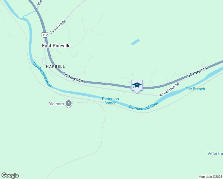 map of restaurants, bars, coffee shops, grocery stores, and more near Old E Pineville Road in Bell County