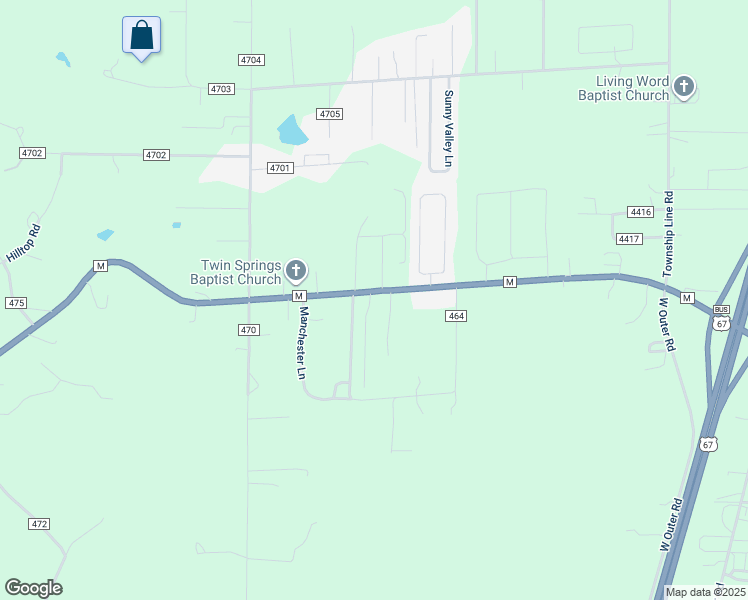 map of restaurants, bars, coffee shops, grocery stores, and more near 18 Crooked Pine Circle in Poplar Bluff