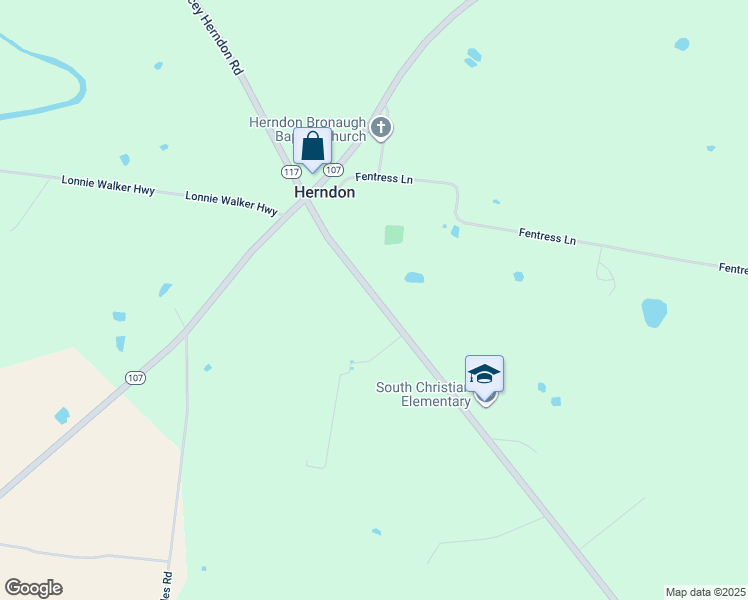 map of restaurants, bars, coffee shops, grocery stores, and more near 12340 Herndon Oak Grove Road in Herndon