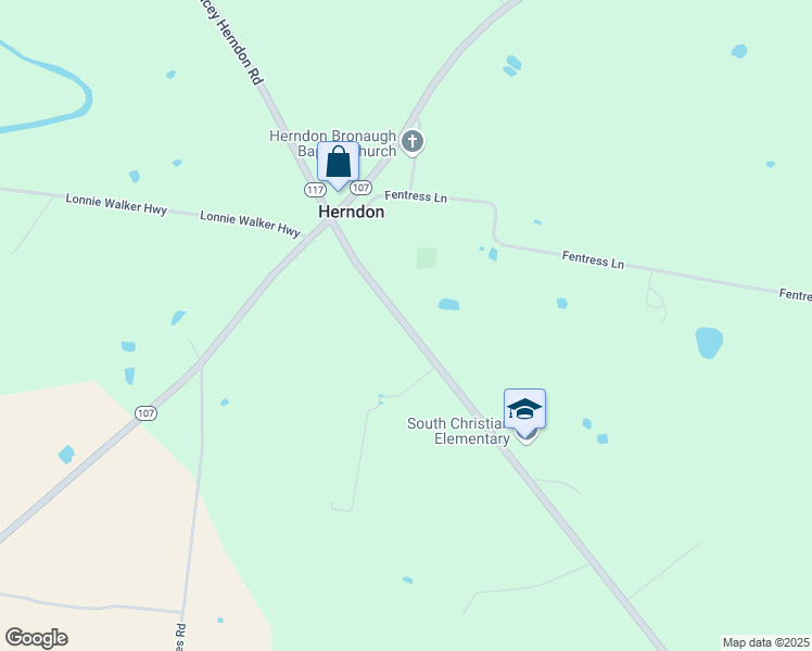 map of restaurants, bars, coffee shops, grocery stores, and more near 12340 Herndon Oak Grove Road in Herndon