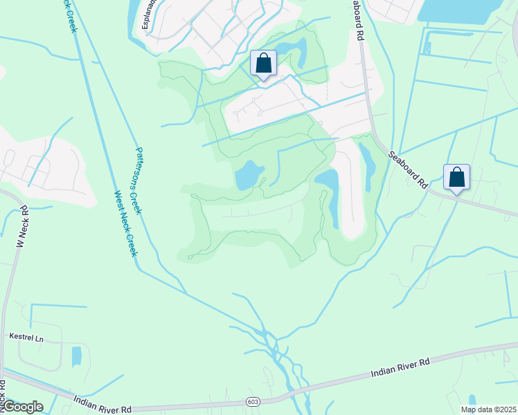 map of restaurants, bars, coffee shops, grocery stores, and more near 3045 Heron Ridge Drive in Virginia Beach