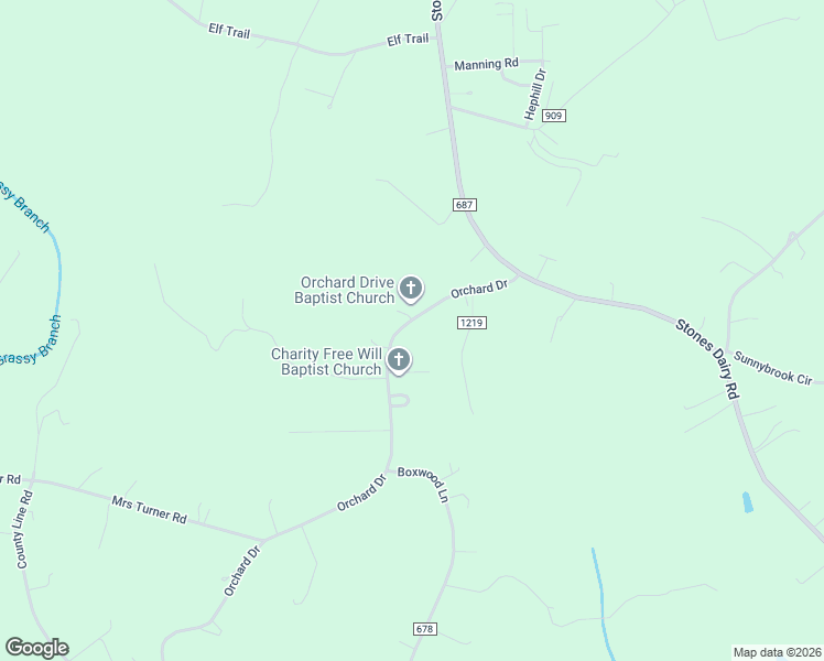 map of restaurants, bars, coffee shops, grocery stores, and more near 241 Orchard Drive in Bassett