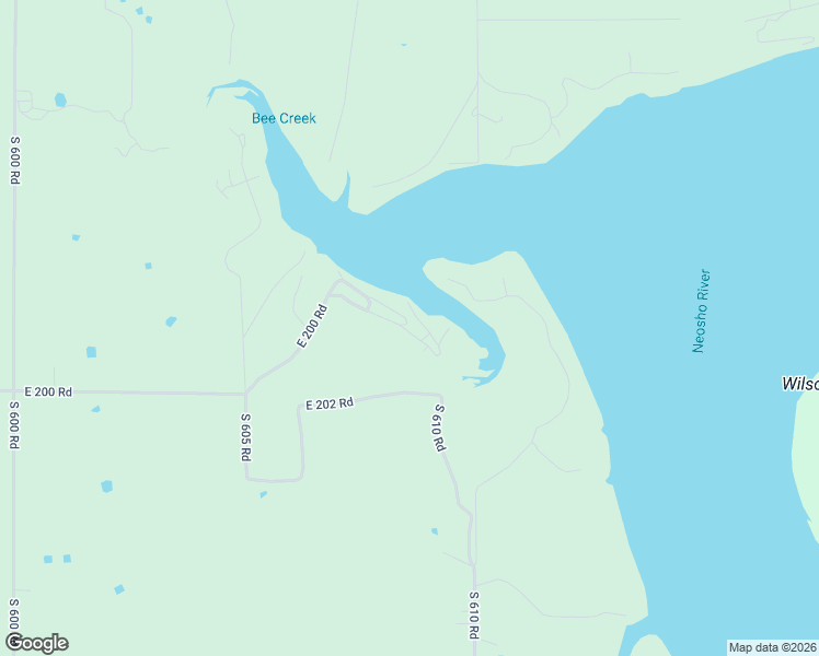 map of restaurants, bars, coffee shops, grocery stores, and more near 60825 East 200 Road in Fairland