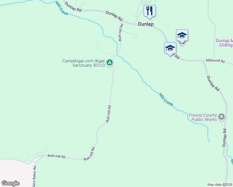 map of restaurants, bars, coffee shops, grocery stores, and more near in Yokuts Valley