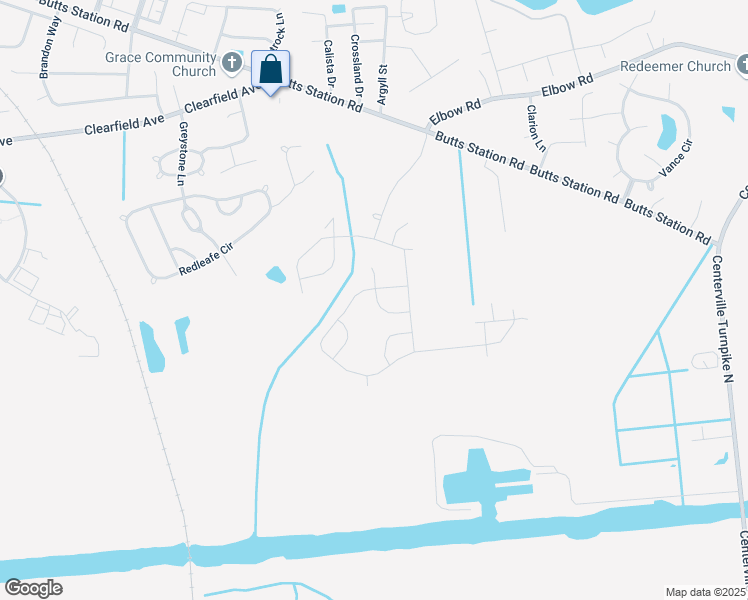 map of restaurants, bars, coffee shops, grocery stores, and more near 1203 Bingham Arch in Chesapeake