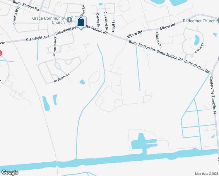 map of restaurants, bars, coffee shops, grocery stores, and more near 1354 Auburn Hill Drive in Chesapeake